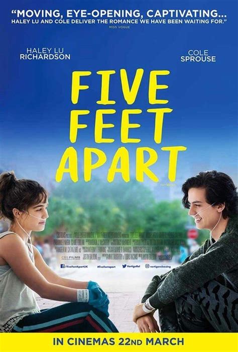 Claire forlani, cole sprouse, haley lu richardson and others. Five Feet Apart (2019) Pictures, Trailer, Reviews, News ...