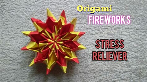 Origami Fireworks Anti Stress Origami How To Make Origami Fireworks