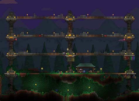 Finally Gave In And Created An Arena Close To My Town For Boss Fights