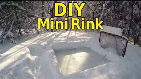 If you get stuck here are some links How To Build a Mini Backyard Rink - YouTube