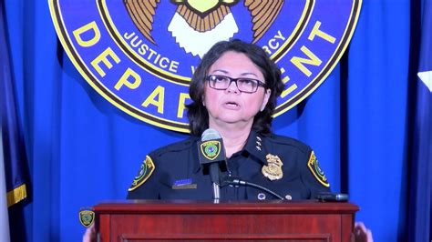 Media Briefing With Acting Chief Of Police Martha I Montalvo Houston