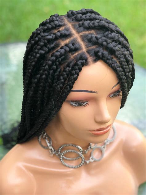 Men who want to maximize volume and flow for a full hairstyle tend to go for medium long hair. Braided wig/Box braids/ made on frontal wig /human hair ...