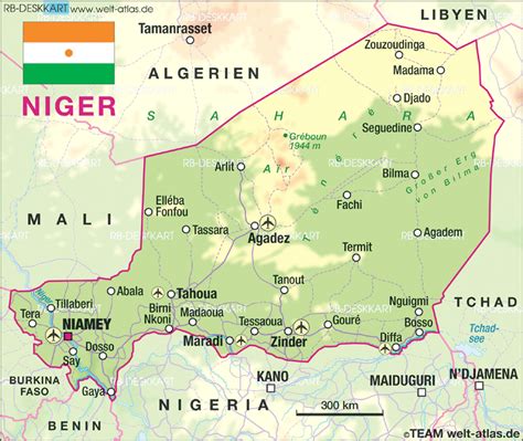Niger Geographical Maps Of Niger ~ Klima Naturali
