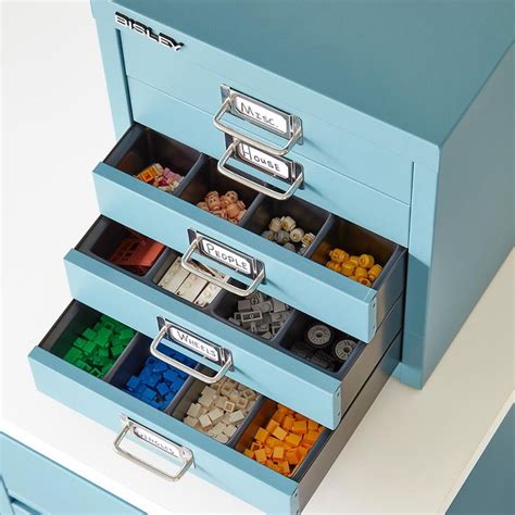 Bisley Blue 5 Drawer Cabinet Lego Storage Lego Table With Storage