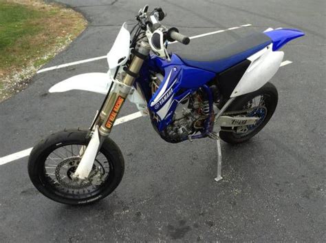 Blue enduro/cross/all road/off road motorcycle. 2005 Yamaha YZ450f street legal SUPERMOTO FAST for sale on ...
