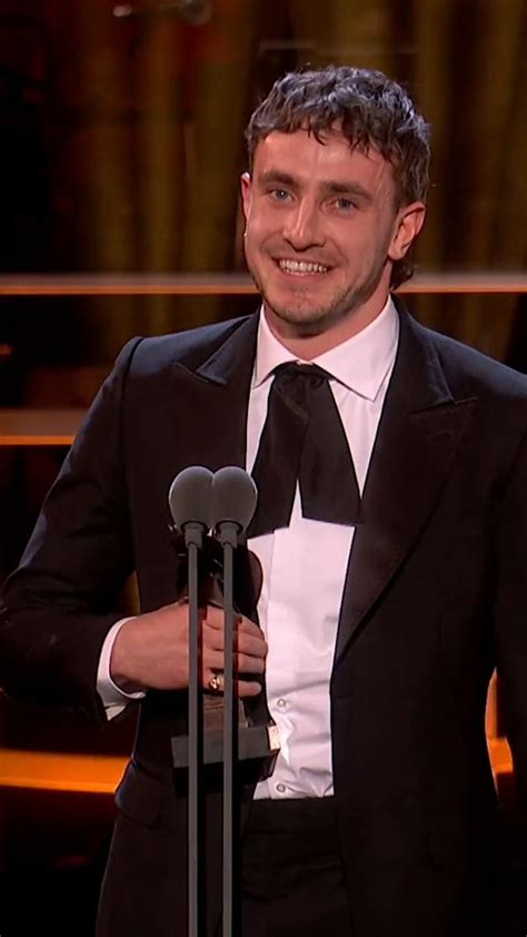 film updates on twitter paul mescal s acceptance speech for best actor at the olivier awards