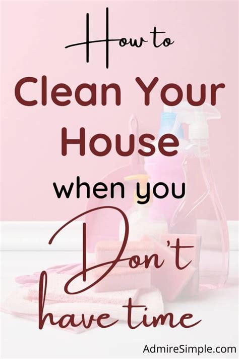How To Keep A House Clean Admire Simple In 2020 Clean House
