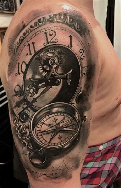 Compass Tattoos Main Themes Tattoo Styles And Ideas