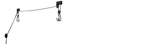 Kayak Hoist Set Overhead Pulley System With 125 Lb Capacity For