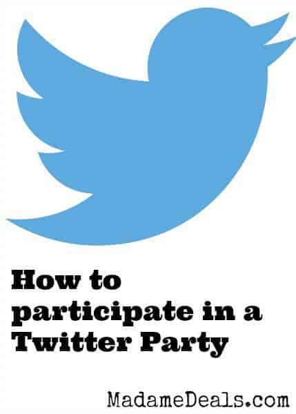 How To Participate In A Twitter Party Madame Deals