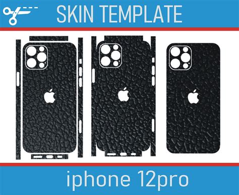 Iphone 12 Pro Skin Template File 3 Type Etsy Canada