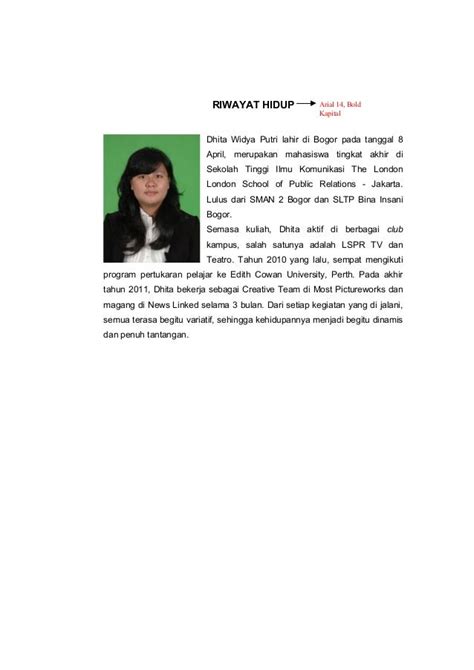 Contoh Biografi Penulis Novel