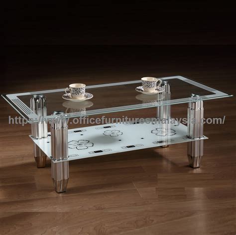 1/4 (6mm) 6mm thickness provides a suitable balance of size and strength. Tempered Glass Coffee Table With Chrome Base - coffee table