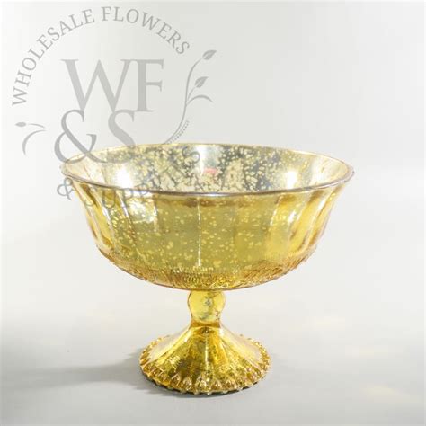 gold glass pedestal bowl pedestal vase gold mercury glass glass pedestal
