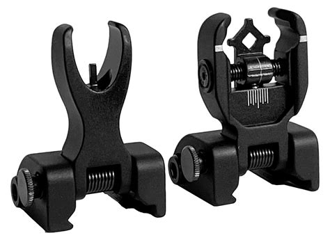 Ar 15 Flip Up Front And Rear Iron Sight Set 230 570 Cbc Precision Ars