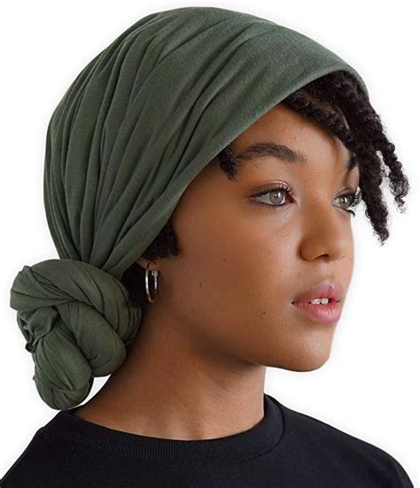 African Head Wraps For Women Hair Scarf And Stretch Jersey Turban Tie
