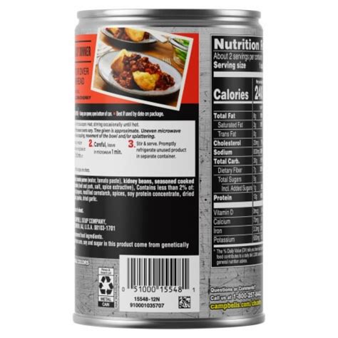 Campbells® Chunky™ Chili Hot And Spicy Beef And Bean Firehouse Chili 19