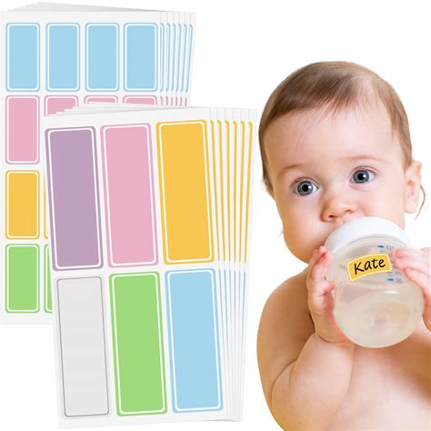 Buy 570 Pieces Daycare Bottle Labels Name Stickers Assorted Colors