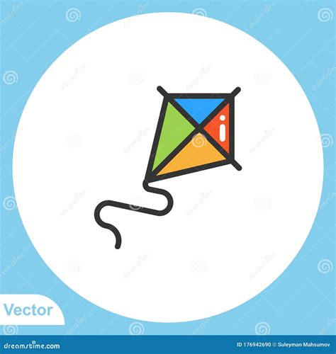 Kite Vector Icon Sign Symbol Stock Illustration Illustration Of High