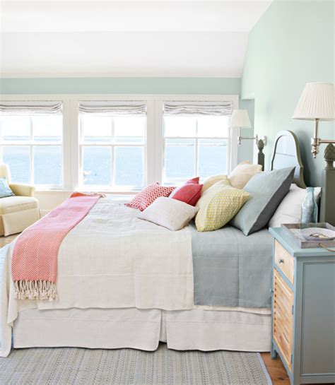 The key is to stick to a color story of muted pastels. How to decorate a beach house