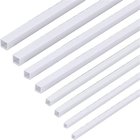 Buy Olycraft 40pcs Abs Plastic Square Bar Rods White Abs Plastic Square