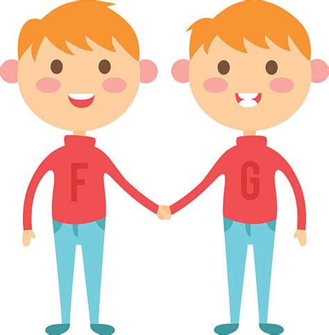 Royalty Free Teenage Twin Boys Clip Art Vector Images And Illustrations