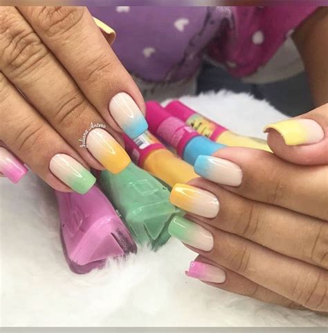Beautiful Multi Colored Nails Designs For Summer The Glossychic