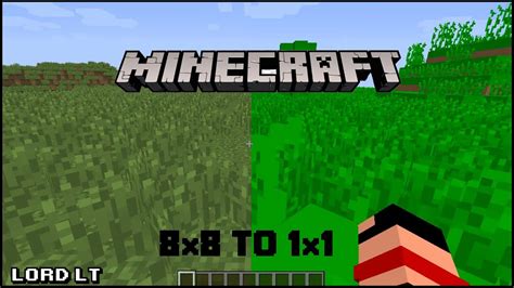 8x8 To 1x1 Resources Pack Minecraft Youtube