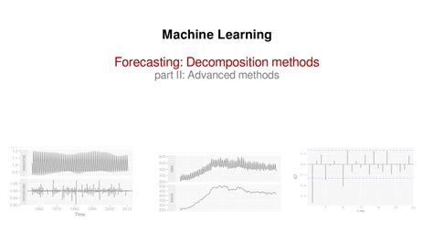 Forecasting Decomposition Methods Part Ii Advanced Methods Youtube