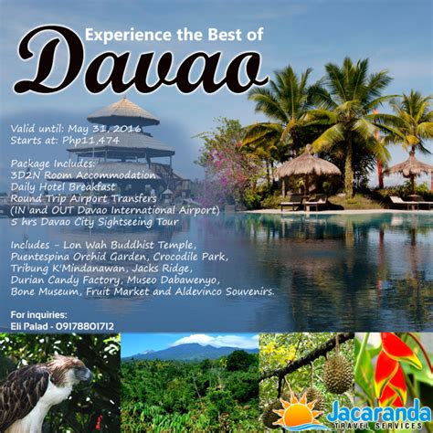 Explore Davao Jacarandas Travels Philippines Tourists Spots