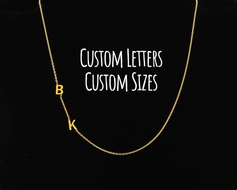 Initial Necklace Birthday Gift Moms Gift Letter Necklace Etsy