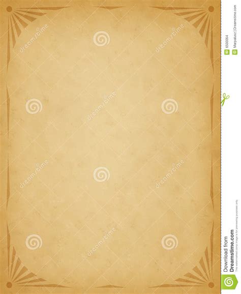 Old Paper With Border Stock Photo Image Of Backgrounds 6500064