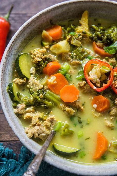 Immunity Boosting Ground Turkey Soup With Turmeric And Ginger The
