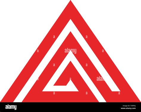 Pyramid Logo And Symbol Business Abstract Design Template Stock Vector