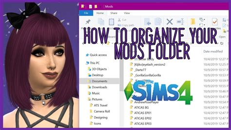 Tutorial How To Organize Your Mods Folder The Sims 4 Youtube
