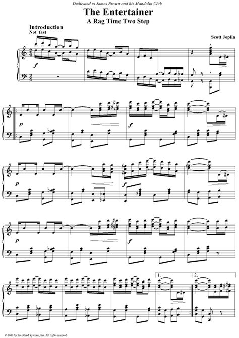 This sheet music is for piano note: piano - Joplin's "The Entertainer"—is this a misprint? - Music: Practice & Theory Stack Exchange