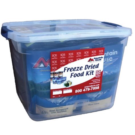 They're also fast, you add boiling water to the food pouch wait about 10 minutes and eat. Mountain House 7 Day Freeze Dried Food Supply Bucket