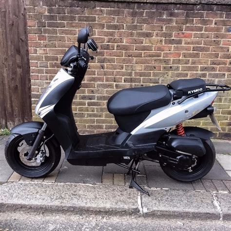 Engine and performance, engine size 50cc power to weight ratio 0,03ps/kg horsepower 3,00ps torque 3,20nm model year: Kymco Agility 50 2015 Black/Silver Scooter 50cc London NW9 ...