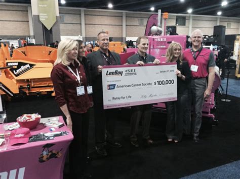 $$ everyone required to have at least 1 educational item at their booth (questions, talk to christine after the meeting) relay for life theme fundraising challenge for students. VT LeeBoy and Stephenson Equipment, Inc. donate $100,000 ...