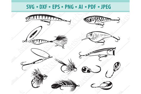 Pattern Fishing Lure Svg Svg Png Eps Dxf File