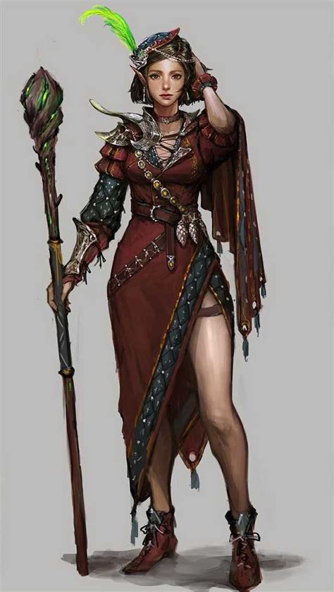 dandd inspiration mega dump imgur female wizard concept art characters elf characters