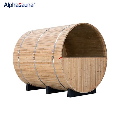Professional 4 Person Barrel Sauna Supplier Alphasauna Alpha