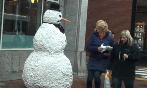 This Creepy Snowman Has A Secret Wait Until You See These People