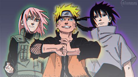 Team 7 Reunited Colored By Me Rnaruto