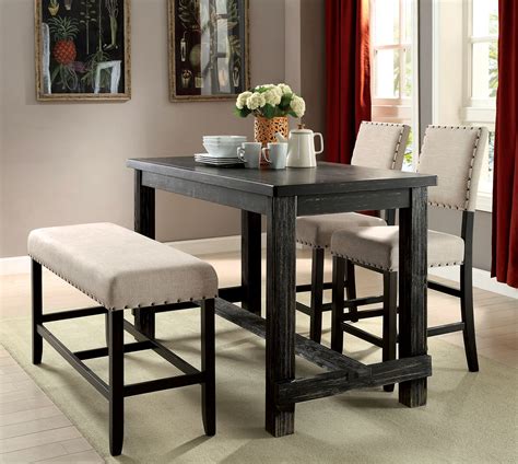 Bar/pub tables | bar height tables, bistro sets and more. Sania II Antique Black Pub Table Collection | Las Vegas ...