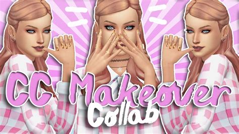 The Sims 4 Create A Sim Cc Makeover Collab Youtube