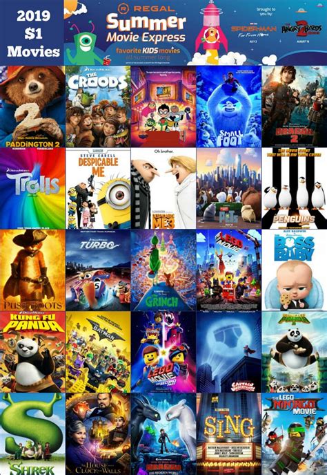 It's in a college town so if you stay for summer school, expect a huge difference. 2019 Regal Summer Movie Express $1 Movie Schedule *Updated ...