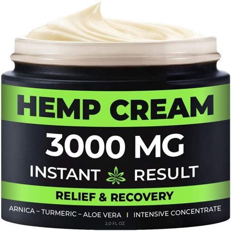 Organic Hemp Relief Cream 3000 Mg Made In Usa Natural Hemp
