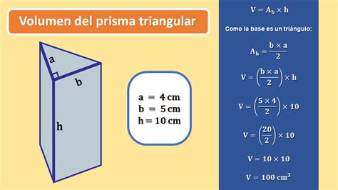 Formula Area De La Base De Un Prisma Triangular Volumen De Prismas