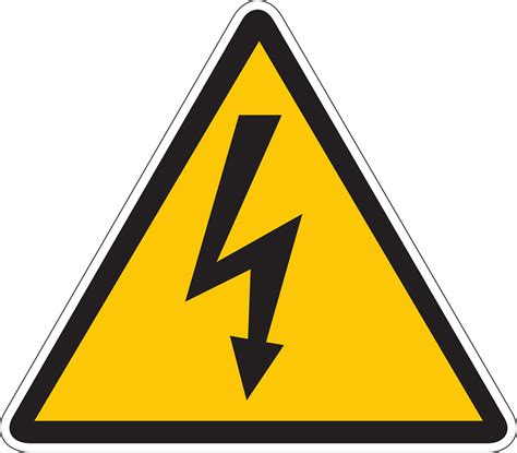 Free Vector Graphic Safety Electric Road Warning Free Image On